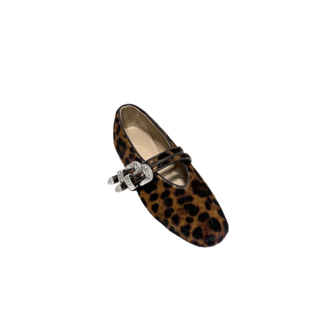 Le Monde Beryl Claudia Slipper in Leopard Calf Hair