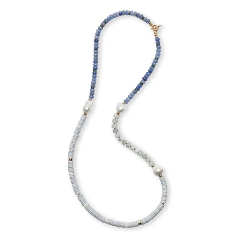 Lizzie Fortunato Cabana Necklace in Azure Sky