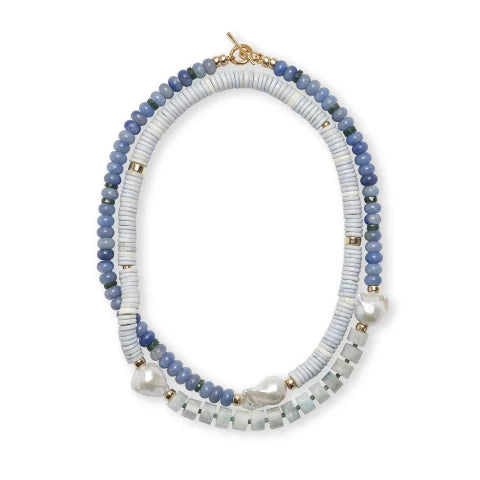 Lizzie Fortunato Cabana Necklace in Azure Sky