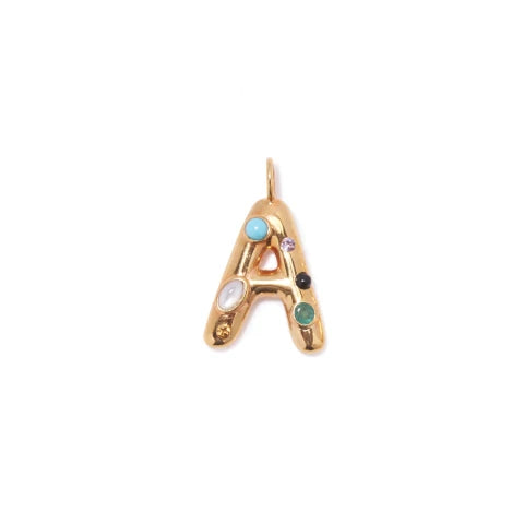 Lizzie Fortunato Confetti Letter Charm