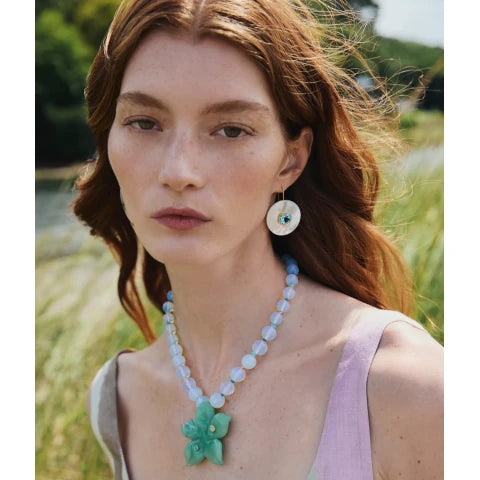 Lizzie Fortunato Taj Earrings in Blue Topaz