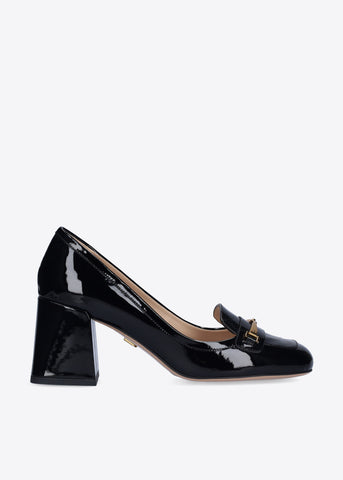 Lola Cruz Lison Patent Heel Loafer