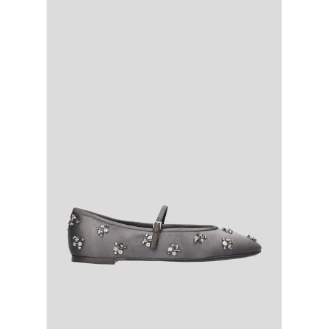 Lola Cruz Nivea Ballet Flat with Crystals