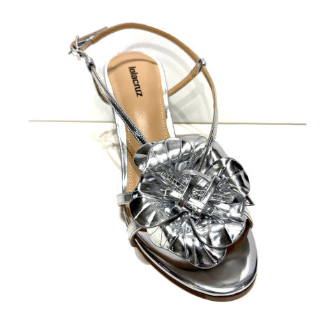 Lola Cruz Tulipa Heel Sandal in Silver