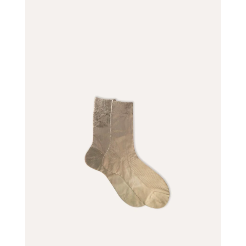 Maria La Rosa Ribbed Laminated Socks