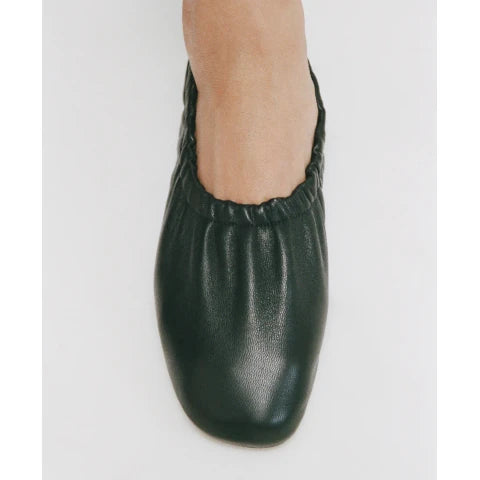 Mansur Gavriel Ruched Ballerina in Black