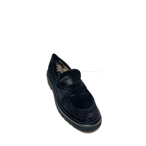 Mara Bini Renna Loafer in Black Suede