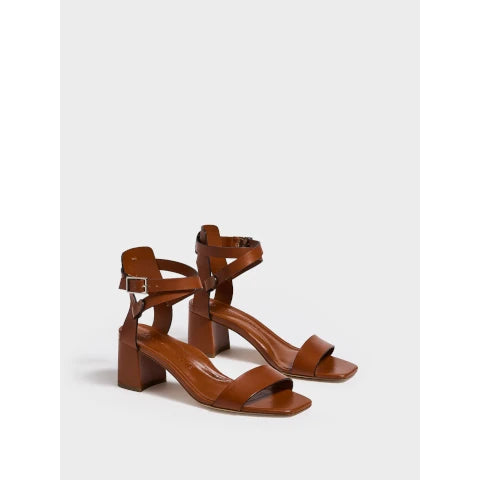 Marion Parke Brett Block Heel in Chestnut