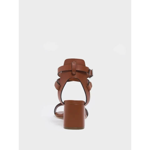 Marion Parke Brett Block Heel in Chestnut