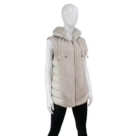Mitchie's Matchings Lamb Vest with Rabbit Collar