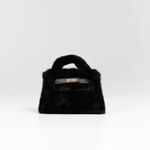 Mitchie's Matchings Mink Bag with Crossbody Chain