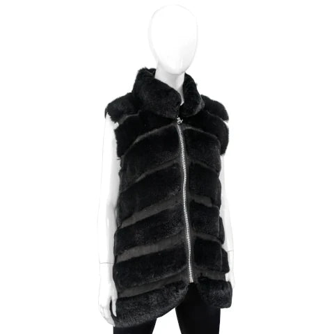 Mitchie's Matchings Fur Jacket with Removable Sleeves