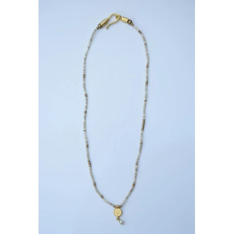 Monshiro Silk Beads Short Necklace