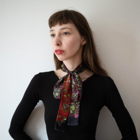 Mont Kiji Long Silk Scarf