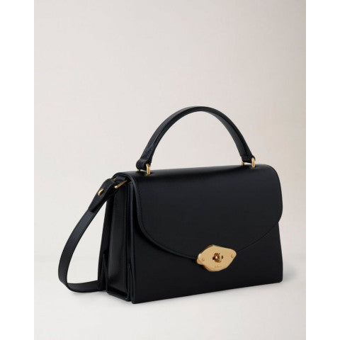 Mulberry Lana Top Handle in High Gloss Black