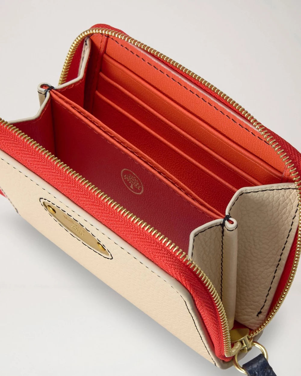 Mulberry Plaque Small Zip Around Purse