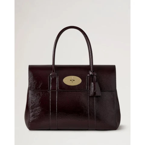 Mulberry Bayswater in Aubergine Patent