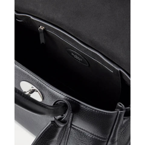Mulberry Small Bayswater Satchel in High Shine Black