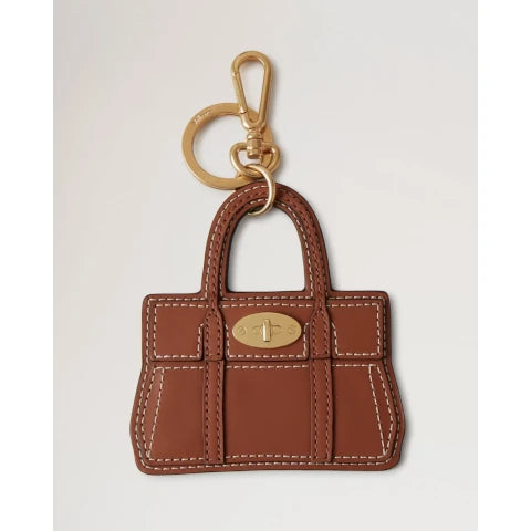 Mulberry Bayswater Bag Keychain in Oak