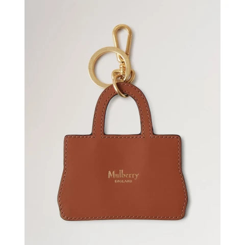 Mulberry Bayswater Bag Keychain in Oak