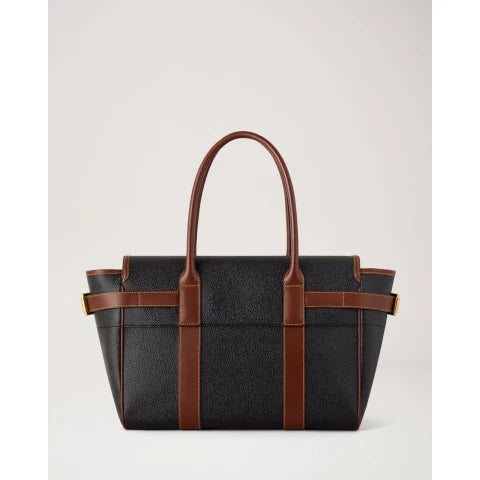 Mulberry Bayswater in Black Cognac Scotchgrain