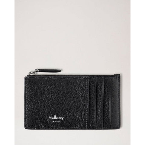 Mulberry Continental Zipped Card in Black