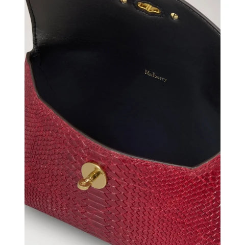 Mulberry Darley Cosmetic Pouch in Waxed Snake Print