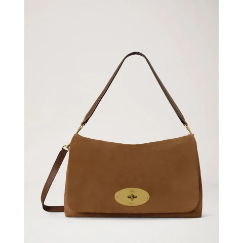 Mulberry Large Delilah in Vintage Oak Suede