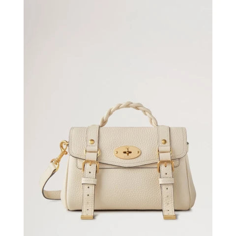 Mulberry Mini Alexa Handbag in Eggshell