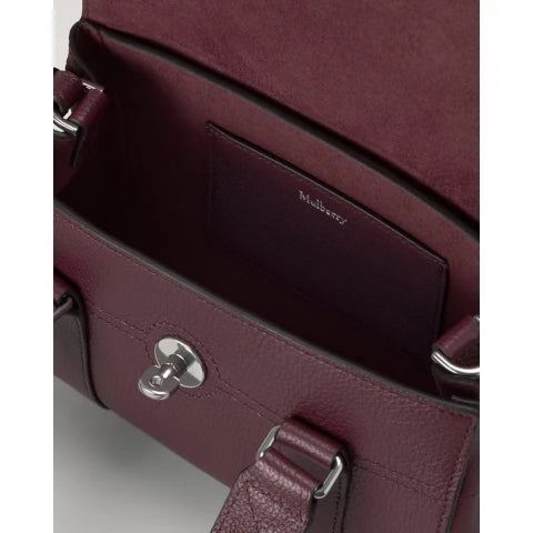 Mulberry Mini Bayswater in Black Cherry