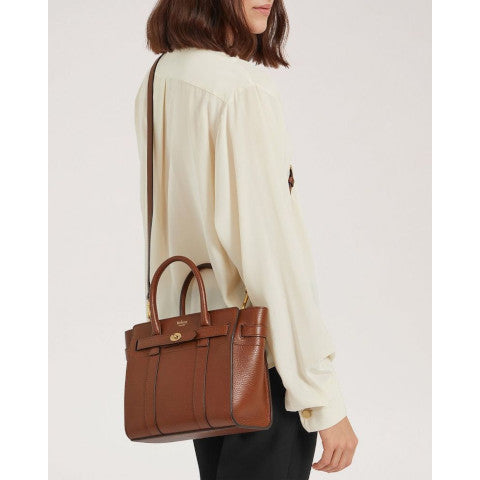 Mulberry Mini Zipped Bayswater in Oak