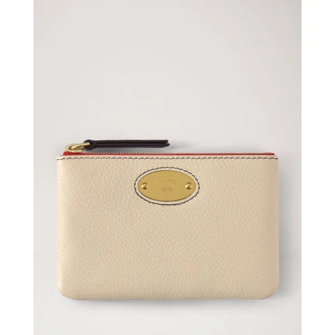 Mulberry Plaque Zip Coin Pouch