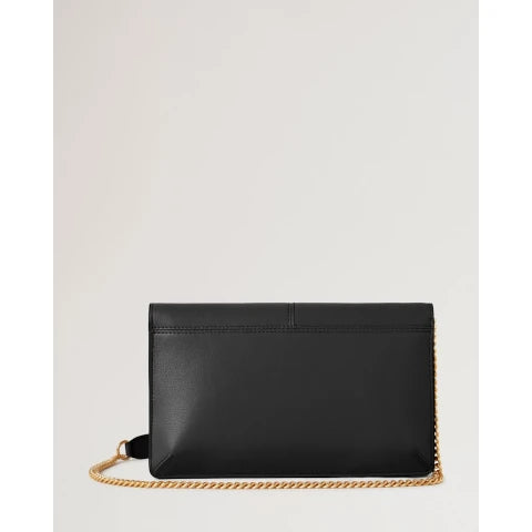 Mulberry Press Stud Pochette on Chain in Black