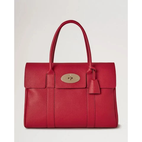 Mulberry Bayswater Small Classic Grain in Red