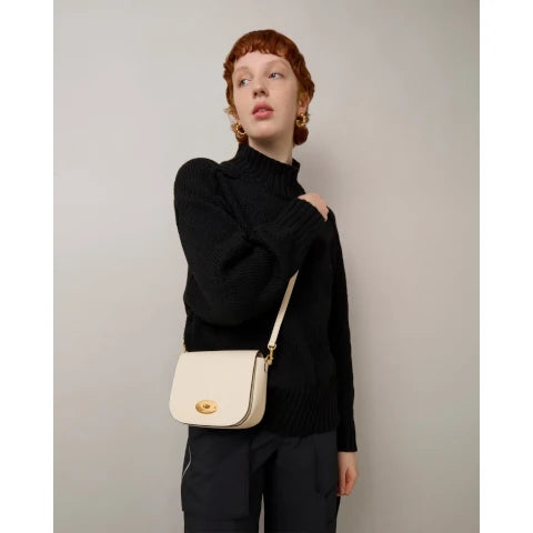 Mulberry Small Darley Satchel in Eggshell