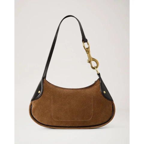 Mulberry Small Hackney Shoulder Bag in Oak Suede