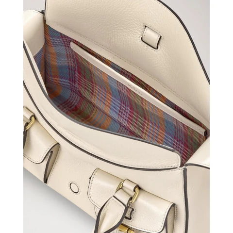 Mulberry Small Roxanne in High Shine Eggshell