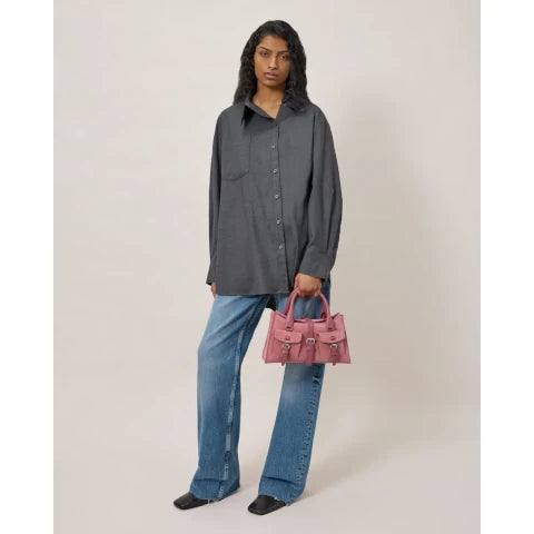 Mulberry Small Roxanne in Pink Scrumpy Suede