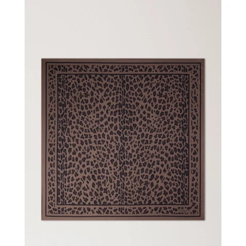 Mulberry Leopard Square Scarf