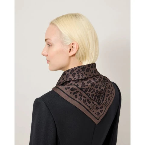 Mulberry Leopard Square Scarf