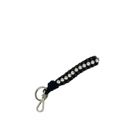 My Bob The Rhinestone Key Ring in Black