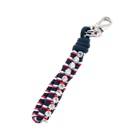 MY BOB The Rhinestone Key Ring in Red/Blue