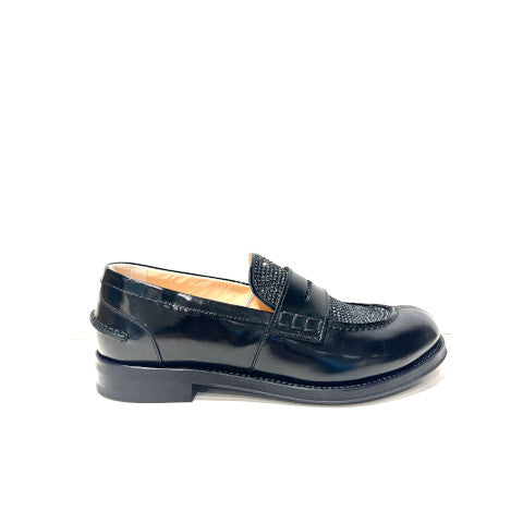 N21 Loafer with Rhinestone Detail