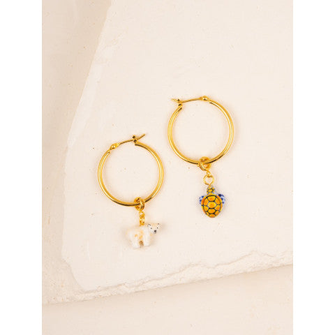 Nach Gold Hoop Earrings