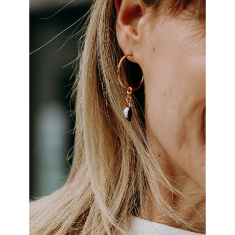 Nach Gold Hoop Earrings