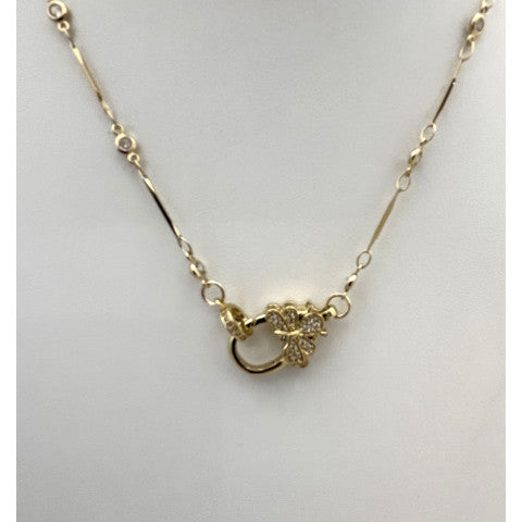 Paula Rosen Bee Lock Necklace
