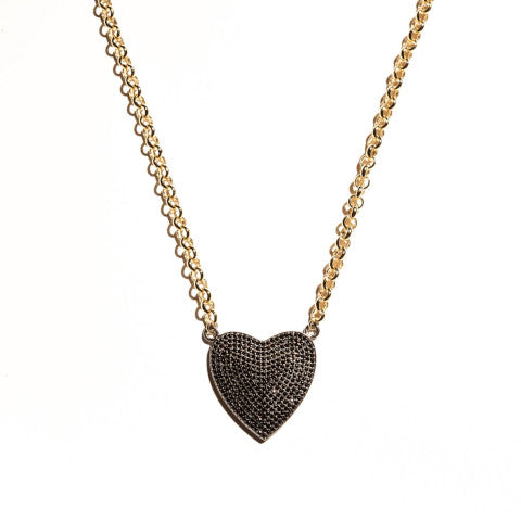 Paual Rosen Jocelyn Spinel Heart on Chain Necklace