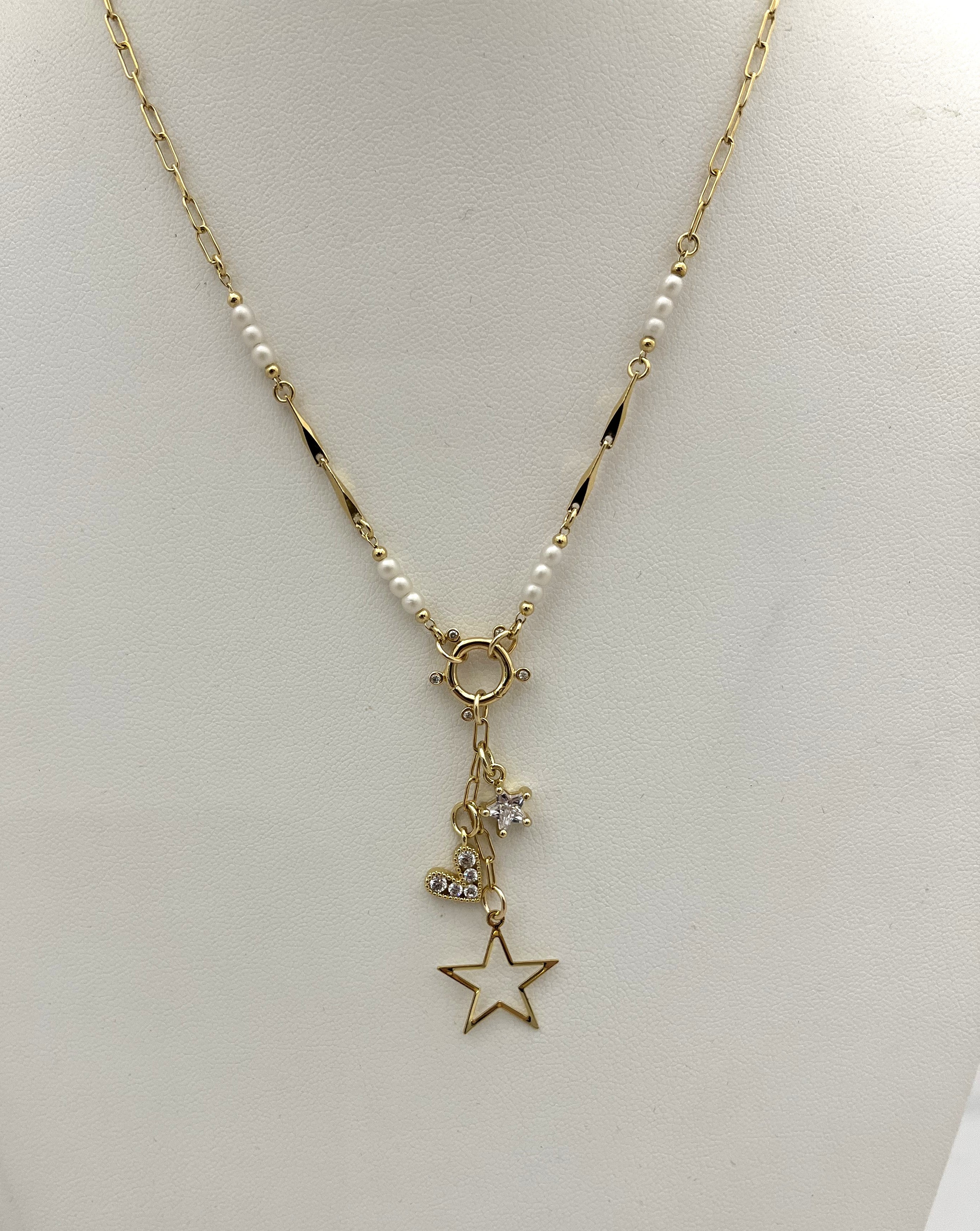 Paula Rosen Madeline Multi Charm Necklace