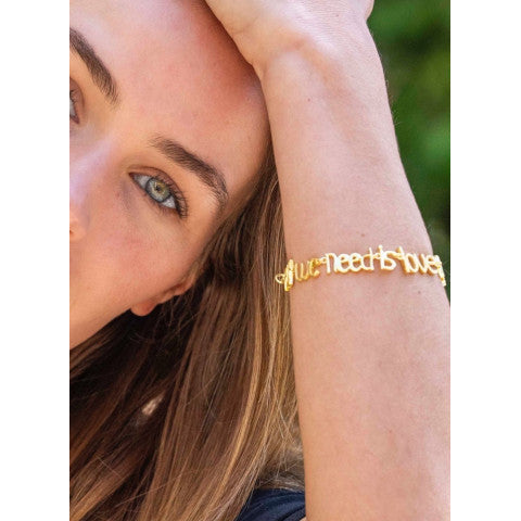 Paula Rosen " All We Need Is Love" Bracelet