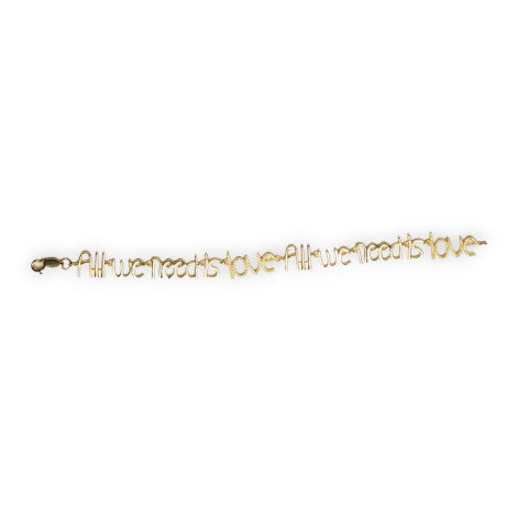 Paula Rosen " All We Need Is Love" Bracelet